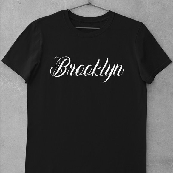 Brooklyn Shirt, Old School, Tattoo Script, BK, Notorious, NYC, NY - Picture 1 of 1